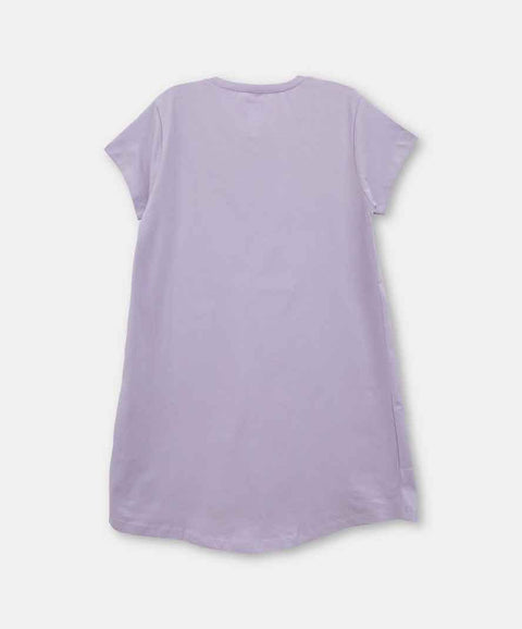 Pijama De Vestido Para Niña En Algodón Color Lila