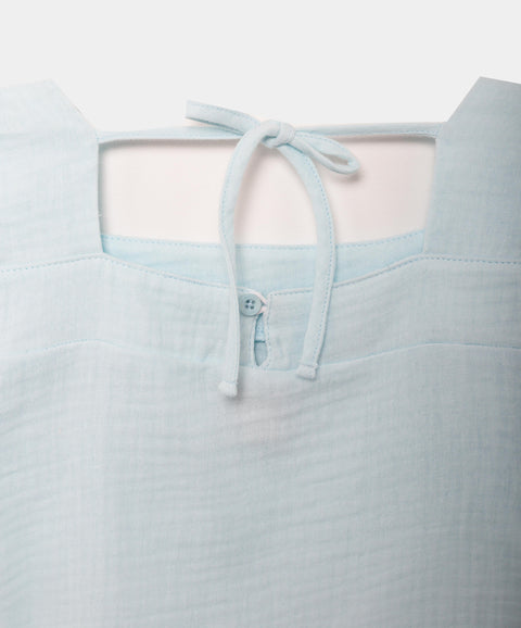 Blusa Manga Corta Para Niña En Praga Color Azul Pastel