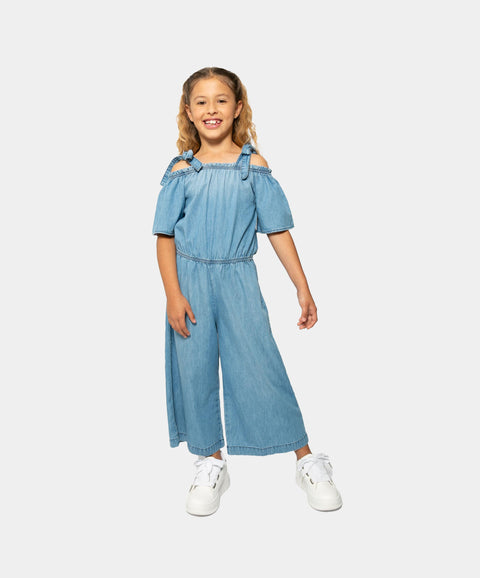 Enterizo Para Niña En Denim