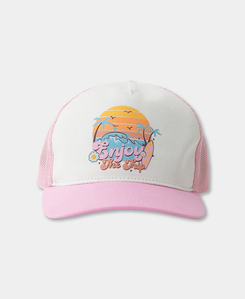Gorra Para Niña Color Blanco Y Rosado