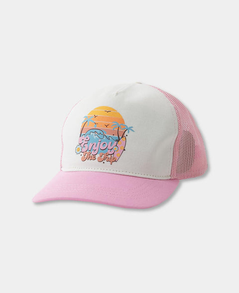Gorra Para Niña Color Blanco Y Rosado