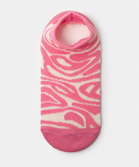 Medias Tobilleras X 2 Para Niña En Algodón Color Rosado Y Marfil
