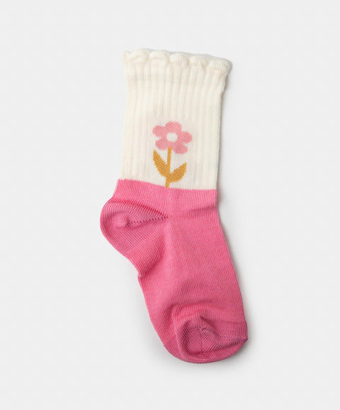 Medias Largas X 2 Para Bebé Niña En Algodón Color Rosado