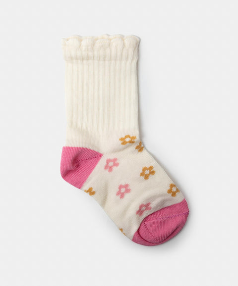 Medias Largas X 2 Para Bebé Niña En Algodón Color Rosado