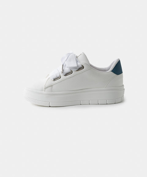 Tenis Para Niña En Material Sintético Color Blanco