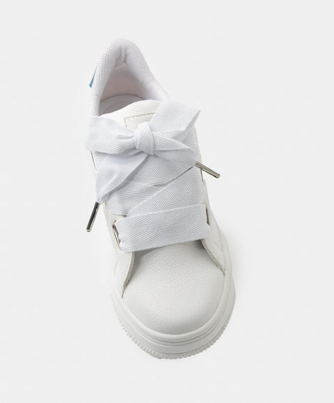 Tenis Para Niña En Material Sintético Color Blanco