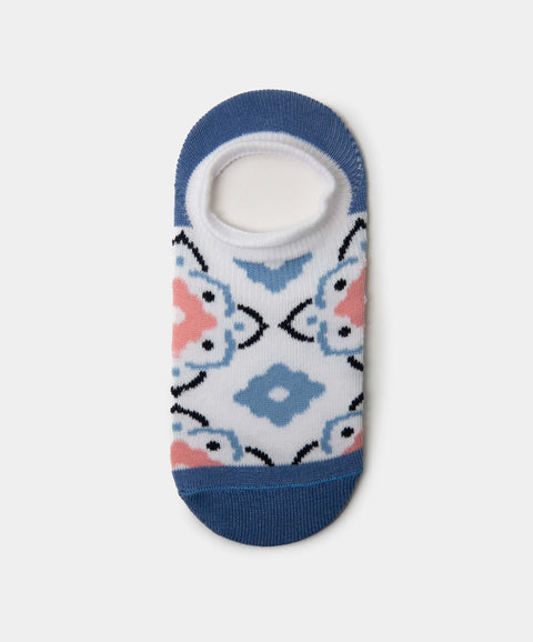 Medias Tobilleras X 2 Para Niña En Algodón Color Azul