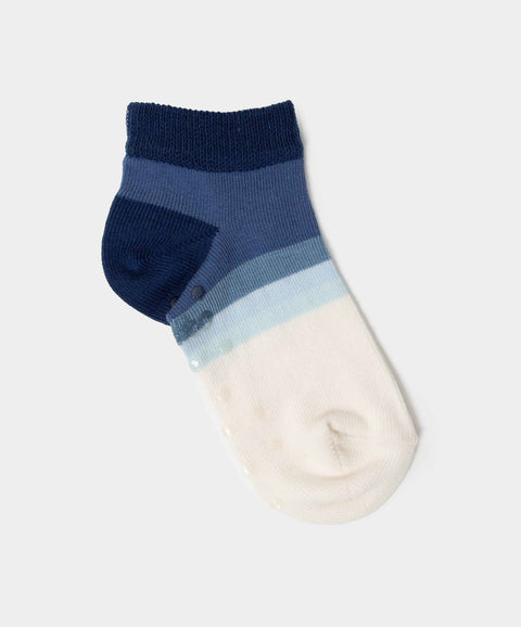 Medias Tobilleras X 2 Para Bebé Niño En Algodón Color Azul