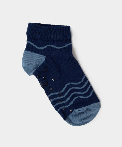 Medias Tobilleras X 2 Para Bebé Niño En Algodón Color Azul