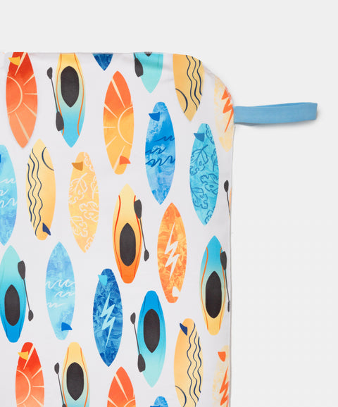 Toalla Estampada En Microfibra Para Niño Color Marfil