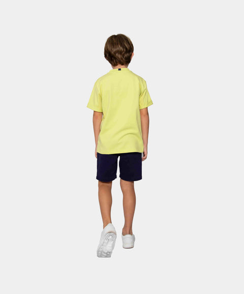 Camiseta Manga Corta Para Niño En Tela Suave Color Verde