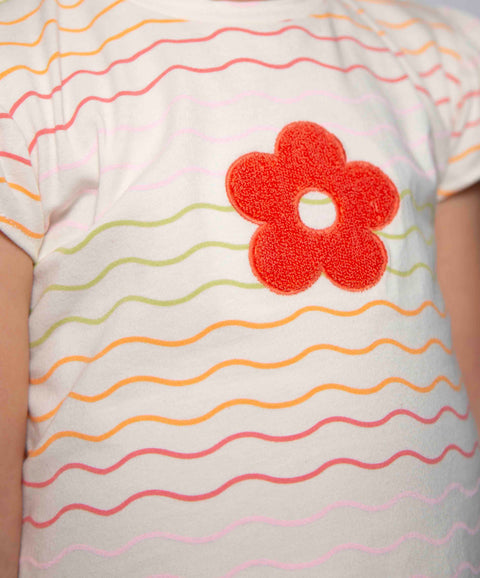 Conjunto Camiseta Y Leggins Para Bebé Niña En Licra Color Salmon