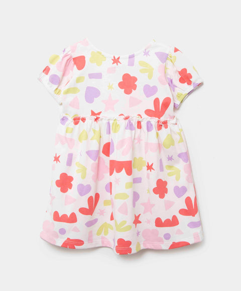 Vestido Estampado  Para Recién Nacida En Tela Suave