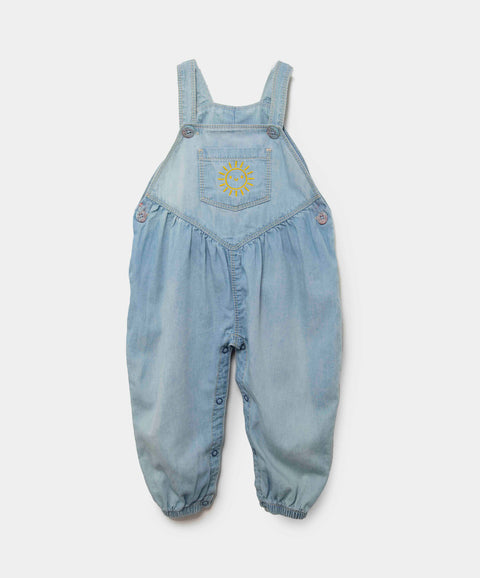 Overol Para Recién Nacida En Denim Color Índigo