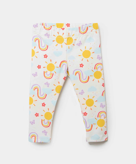 Conjunto De Camiseta Y Leggins Para Recién Nacida En Licra Color Lila