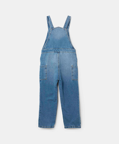 Overol Largo Para Niño En Denim Color Índigo