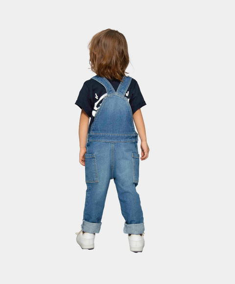 Overol Largo Para Niño En Denim Color Índigo