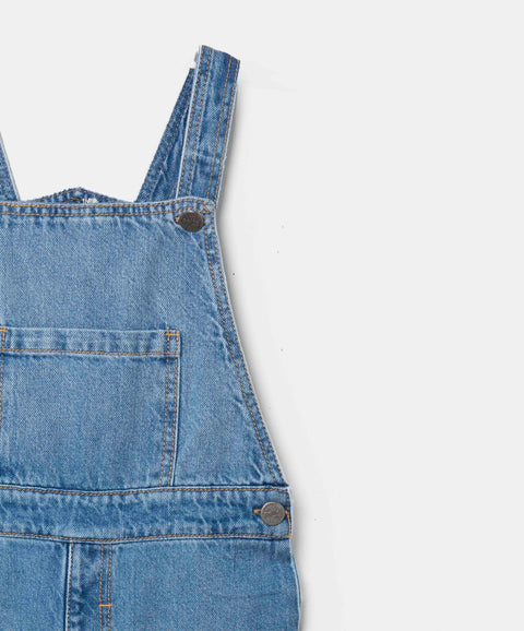 Overol Largo Para Niño En Denim Color Índigo