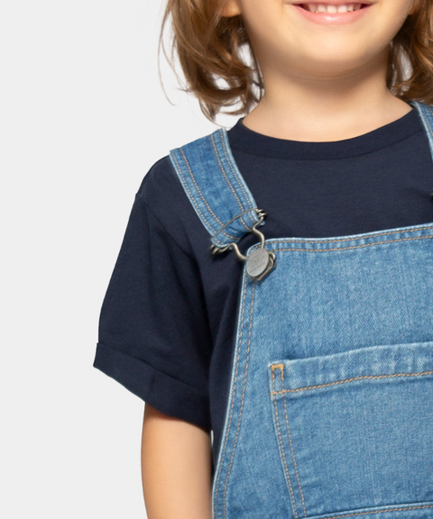 Overol Largo Para Niño En Denim Color Índigo