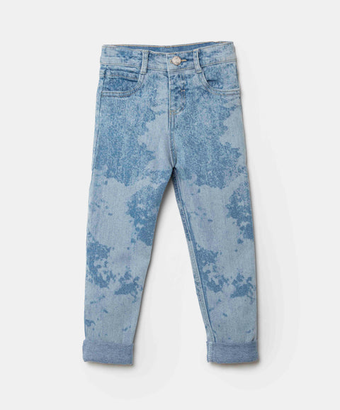 Jean Slim Para Bebé Niña En Denim Tono Claro
