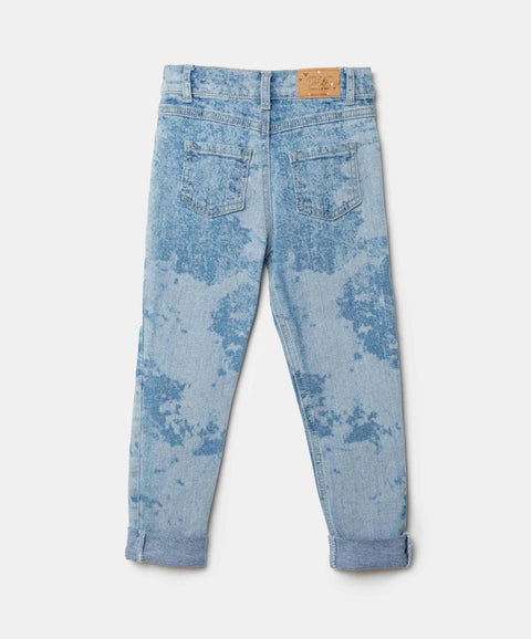 Jean Slim Para Bebé Niña En Denim Tono Claro