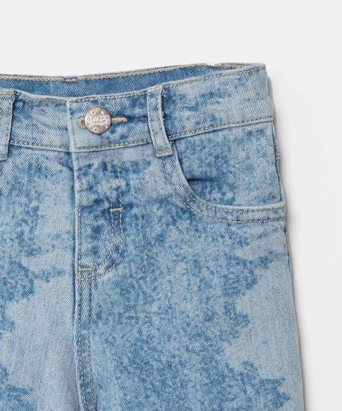 Jean Slim Para Bebé Niña En Denim Tono Claro