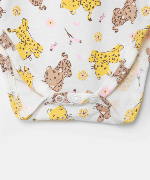 Conjunto Jardinera Y Body Manga Larga Para Recién Nacida Color Amarillo