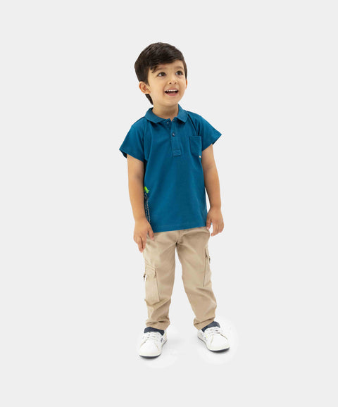 Pantalón Para Bebé Niño  Color Arena