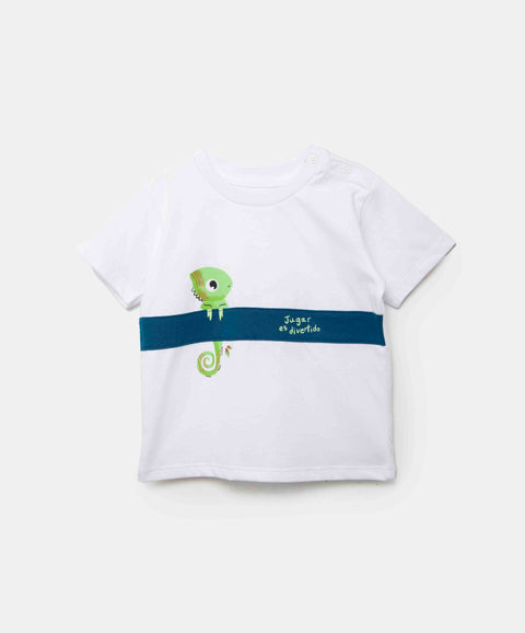 Conjunto Camiseta Y Pantalón Para Recién Nacido En Tela Suave Color Blanco