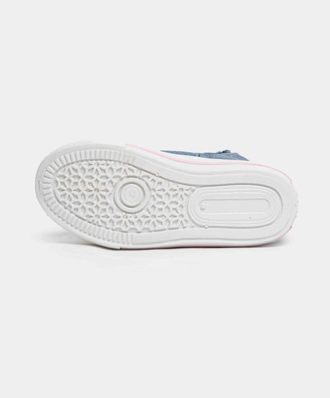 Tenis Bota Para Bebe Niña En Material Sintético Color Azul Índigo