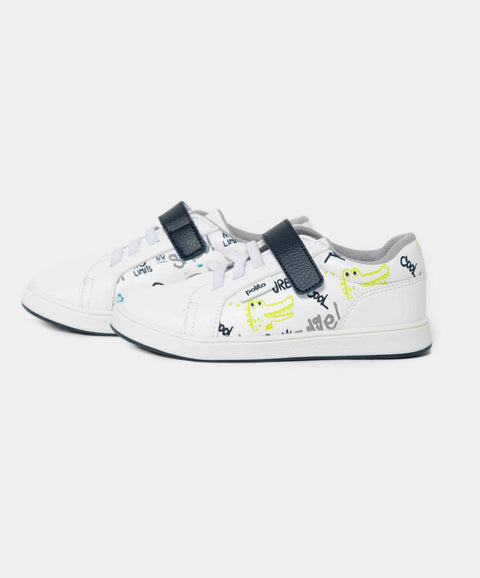 Tenis Para Bebe Niño En Material Sintético Color Blanco