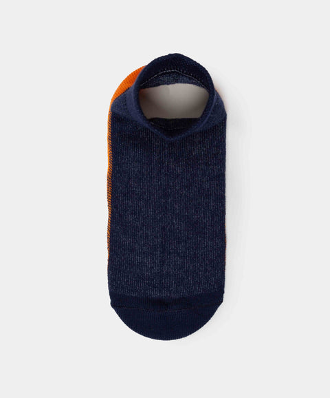 Medias Tobillera X 2 Para Niño En Algodón Color Blanco Y Azul