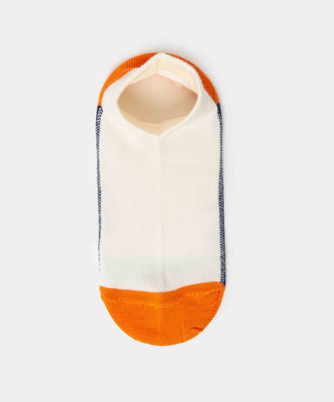 Medias Tobillera X 2 Para Niño En Algodón Color Blanco Y Azul