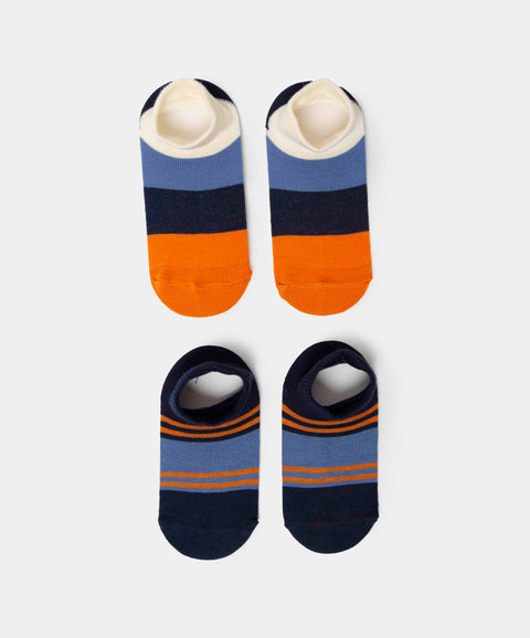 Medias Tobilleras X 2 Para Bebé Niño En Algodón Color Azul