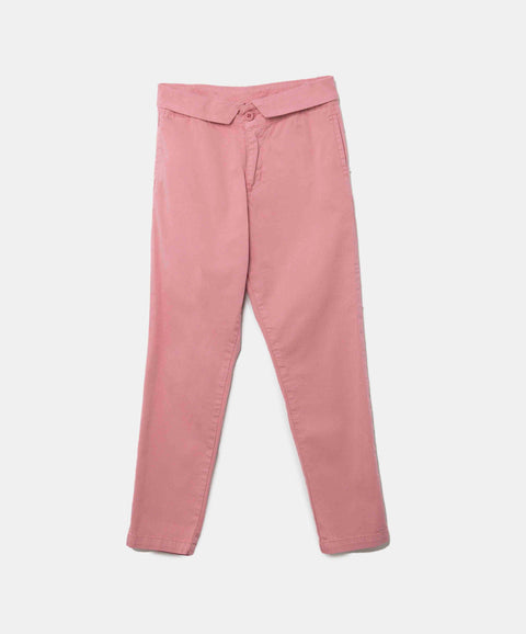Pantalón Para Niña  En Tela Suave Color Rosado