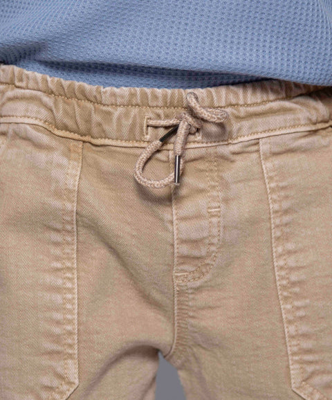 Pantalón Comfort Para Niño Color Arena