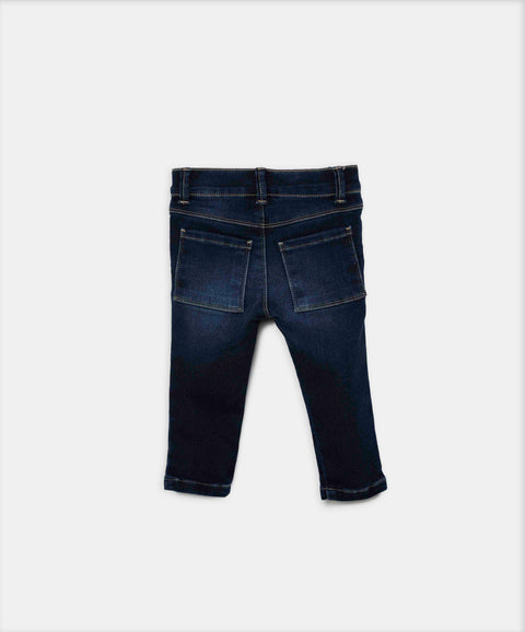 Jean Para Recién Nacido En Burda Tono Oscuro