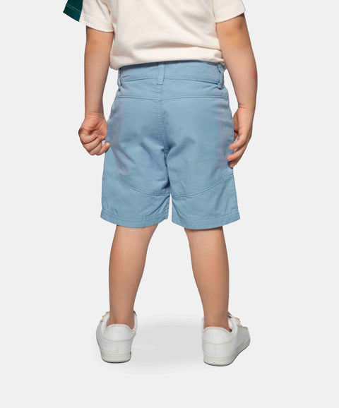 Bermuda Para Bebé Niño En Twill Color Azul Claro