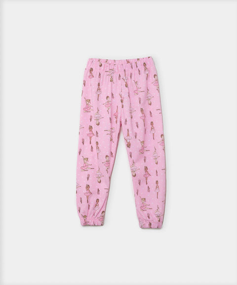 Pijama Manga Larga Y Pantalón Para Bebé Niña Color Rosado