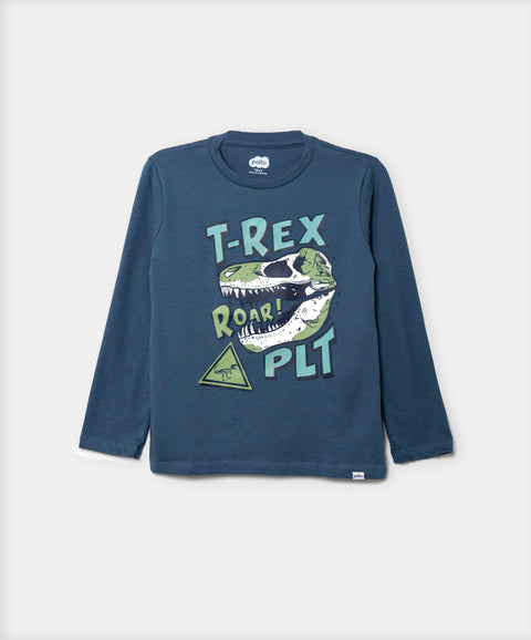 Pijama Manga Larga Y Pantalón Para Niño Color Azul Oscuro
