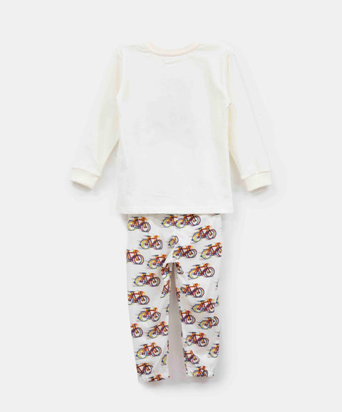 Pijama Manga Larga Y Pantalón Para Bebé Niño En Tela Suave Color Mármol