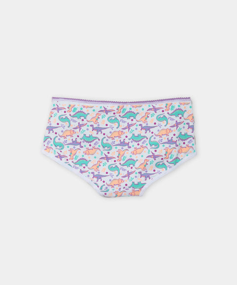 Paquete De Panties X 3 Para Niña En Algodón Color Lila Blanco Y Verde Menta
