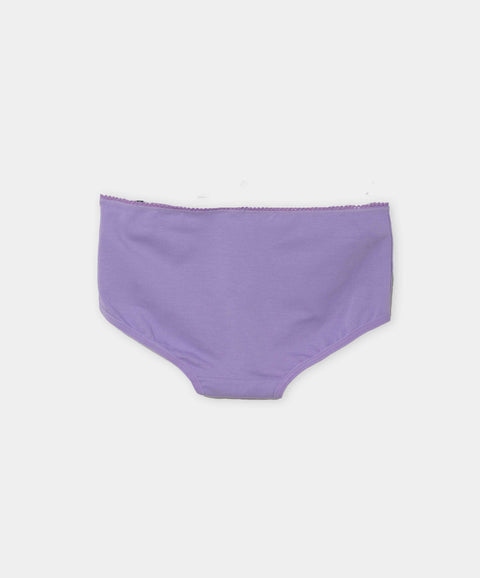 Paquete De Panties X 3 Para Niña En Algodón Color Lila Blanco Y Verde Menta