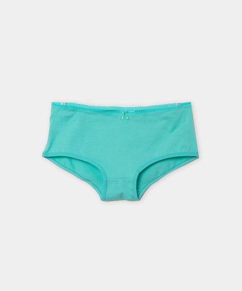 Paquete De Panties X 3 Para Niña En Algodón Color Lila Blanco Y Verde Menta
