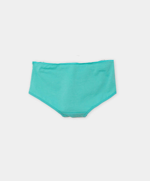 Paquete De Panties X 3 Para Niña En Algodón Color Lila Blanco Y Verde Menta