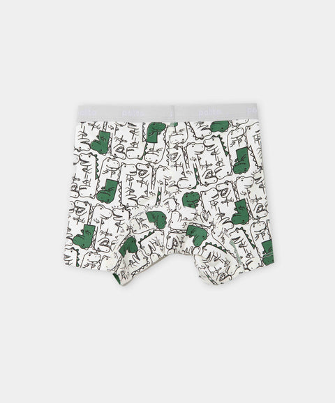Paquete De Bóxer X 3 Para Niño En Algodón Color Verde Negro Y Blanco