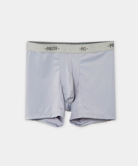 Paquete De Bóxer X 3 Para Niño En Microfibra Color Azul Y Gris
