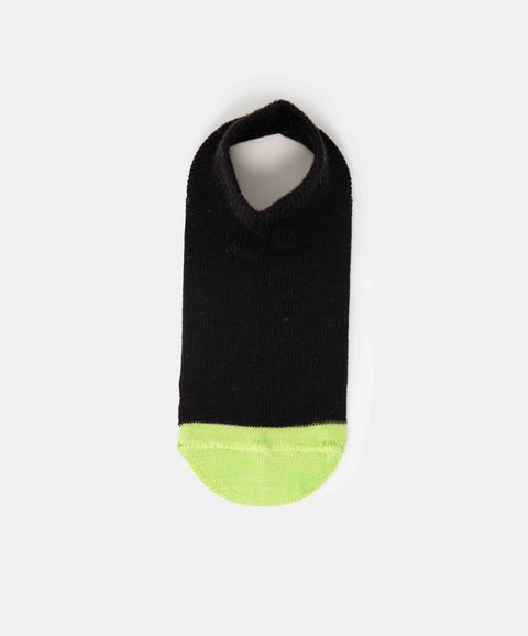 Medias Tobilleras X 2 Para Bebé Niño En Algodón Color Negro Y Blanco