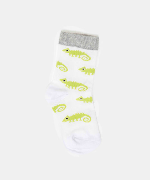 Medias Largas X 2 Para Bebé Niño En Algodón Color Blanco Y Gris
