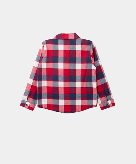 Camisa Unisex Leñadora Manga Larga Color Rojo